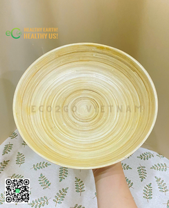 Offre Spéciale 2024 Assiettes en bambou naturel écologique réutilisables et jetables pour la cuisine ou comme cadeaux d'Eco2go Vietnam - Product Image 1
