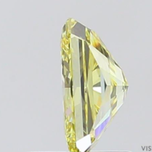 Diamant Gemver 1,0 carat, jaune intense fantaisie, taille radiant, diamant de laboratoire, clarté VS, certifié IGI, modèle 1505, diamant non monté - Product Image 2