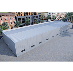 यूएसए मानक इस्पात संरचना धातु फ्रेम गोदाम फैक्टरी भवन - Product Image 3