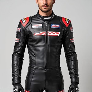 Combinaison de moto en cuir une pièce ou deux pièces de qualité supérieure, cuir véritable, panneaux de ventilation et options de logo personnalisé - Product Image 6