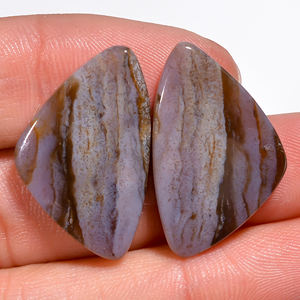 Pares de diseño de mariposa de Jaspers de lujo naturales, piedras preciosas de pera de corte radiante ovalado pulido para hacer pendientes de joyería elegante - Product Image 6