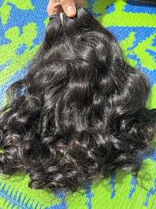 Prix de gros d'usine, lot de cheveux indiens bruts, extensions de cheveux 100% humains, fournisseurs de cheveux bruts, cheveux indiens vierges à ondulation naturelle - Product Image 3