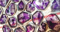 Tranche de Quartz d'améthyste naturelle de qualité supérieure Cabochon de pierres précieuses en vrac mélange ovale forme taille collier bijoux utilise Lot de pierres précieuses
