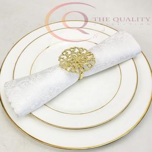 Classic Metal Napkin Rings for Wedding Dining Table Decoration Eco-friendly Luxury Stylish Presentation at Home Professional Use - Product Image 2
