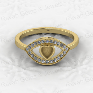 New Arrival Solid 925 Sterling Silver 4mm Heart <b>Blank</b> Setting Eye Heart <b>Ring</b> Breastmilk Keepsake Resin Customizable Jewelry - Product Image 1