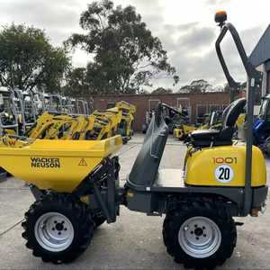 รถดัมพ์ล้อยาง Wacker Neuson 1001 สำหรับงานหนัก โครงสร้างเหล็ก มาตรฐานยูโร 2 เกียร์อัตโนมัติ รถบรรทุกขนาดเล็ก - Product Image 1