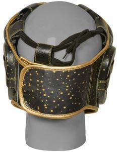 Protector de cabeza de cuero de vaca profesional de alta calidad, patrón impreso, equipo de protección de artes marciales para boxeo MMA Muay Thai - Product Image 4