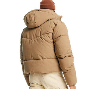 OEM logotipo personalizado brillante invierno Crop Top Bomber chaqueta para las mujeres acolchado transpirable respetuoso del medio ambiente de punto de nylon forro - Product Image 2