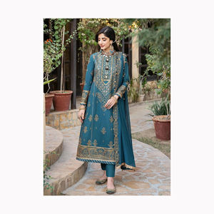 Vestidos de fiesta indios listos para usar para mujer Traje Salwar Kameez con Lehenga Choli Compras en línea para trajes de césped en Pakistán - Product Image 6