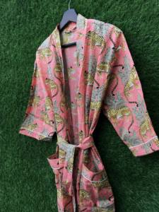 Kimono de algodón 100% de diseñador hecho a mano para mujer, estampado Floral, informal, Vintage, transpirable, para verano, invierno, ropa de playa, nuevo - Product Image 6