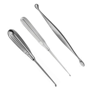 Curetas óseas con mango de acero inoxidable, juego ortopédico, instrumentos de columna vertebral, cureta Cervical ósea, curetas retractoras de cirugía - Product Image 3