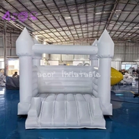 Château gonflable blanc de 10 pieds de qualité commerciale pour adultes, location de fête, château gonflable blanc pour enfants
