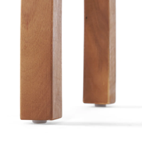 Table d'appoint en bois d'acacia massif de conception moderne et durable pour la maison d'hôtel, la salle à manger et l'hôpital utilisent une table de patio extérieure pour l'exportation au Vietnam