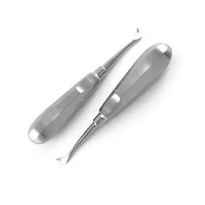 อุปกรณ์ยกรากฟันด้วยมือทำจากสเตนเลสอุปกรณ์ผ่าตัดช่องปากพีดีแอลแบบพรีเมี่ยมชุด2ชิ้น - Product Image 5