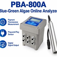 Analyseur en ligne PBA 800A pour algues bleues et vertes, capteur-transmetteur de fluorescence des pigments, 0-300 000 cellules/mL, support de montage 10m
