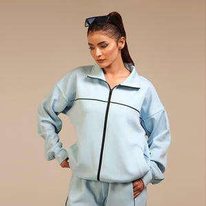 Fournisseur direct d'usine, survêtement moderne pour femmes, tissu en maille doux, silhouette élégante, confort décontracté raffiné, vente en gros prête à l'emploi - Product Image 1