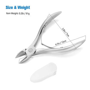 Ensemble de coupe-ongles en acier inoxydable de qualité chirurgicale Ensemble de coupe-ongles à usage manucure et pédicure avec double ressort - Product Image 6