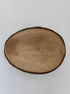 Cuenco japonés de cáscara de coco ovalado semipulido de 100ml, plato de servicio ecológico Natural resistente al calor para cocina Camping - Product Image 6