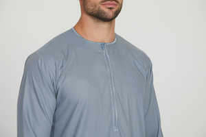 2025 personnalisé koweït brodé Thobes Jubbah vêtements de haute qualité travail marocain Daffah Thobe hommes garçons grande taille islamique - Product Image 5