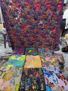 Conjunto de Vestido Somali Dirac, Superventas, 100% Poliéster, Tela de Terciopelo Estampado, Estilo Jacquard, Resistente a la Encogimiento, para Niñas - Product Image 2