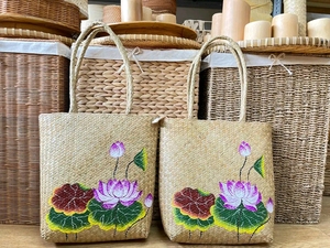 Beaux sacs à main en paille du Vietnam en osier pour femmes | Qualité d'exportation - Product Image 5