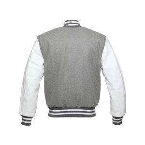 Haute qualité laine tissu hommes Varsity veste XL léger bouffant Letterman Style coupe-vent Long hiver décontracté plaine teint manteau - Product Image 3