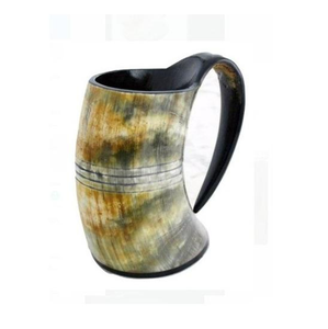 Tasse en corne au design moderne pour la cuisine et la table avec base en bois Mug en corne de buffle du meilleur fabricant par luxury crafts - Product Image 4