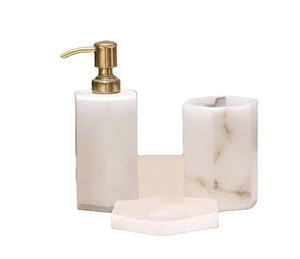 2025 vente chaude ensemble de salle de bain en marbre de luxe pour la maison hôtel restaurants utilisent le dernier ensemble de salle de bain moderne fête de mariage utilisé - Product Image 1