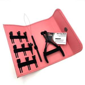 Kit de herramientas de alicates de extensión de cabello de acero inoxidable de grado quirúrgico con logotipo personalizado superventas al por mayor negro mate - Product Image 1