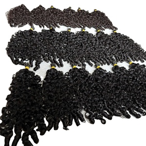 Extensiones de Cabello Humano Virgen Natural Rizado y Ondulado, Clip Ins de Punta Plana, Doble Trama, Ondulado Profundo, Precio al por Mayor - Product Image 5