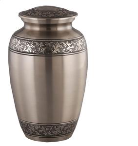 เหยือกเผาศพทองเหลืองเนื้อด้านเป็นมิตรกับสิ่งแวดล้อมสำหรับผู้ใหญ่ขี้เถ้าจากมนุษย์ความจุ220นิ้วสามารถปรับแต่งได้ - Product Image 1