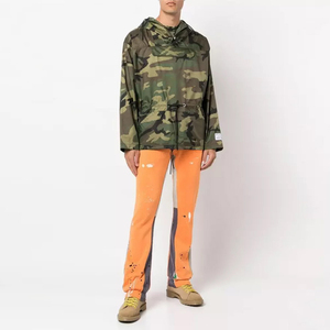 Pantalons de jogging décontractés personnalisés à jambe évasée, impression sérigraphique, polaire polyester/coton, tissu éponge léger, cordon de serrage, pantalon de survêtement pour homme, peinture - Product Image 5