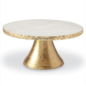 แท่นวางเค้กโลหะชุบทอง2ชั้นสำหรับงานแต่งงานและวันครบรอบอุปกรณ์จัดแสดงเค้กกลางโต๊ะ - Product Image 5