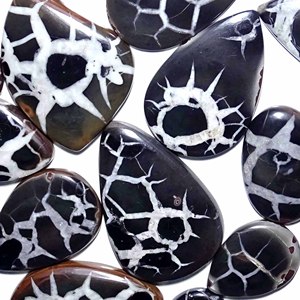 Offre Spéciale : Pierre Gemme Septarienne Véritable Polie en Cabochon pour Pendentif, Bague, Collier, Bracelet – Disponible à Bon Prix - Product Image 4