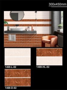 Intérieur moderne 300x450mm carreaux muraux en céramique émaillée numérique jet d'encre antidérapant pour villa en brique réfractaire appartement 30x45cm brillant intérieur - Product Image 5