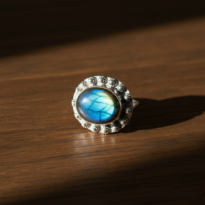 Handmade 925 Sterling Silver Bezel Setting Women's Engagement <b>Ring</b> - Product Image 5