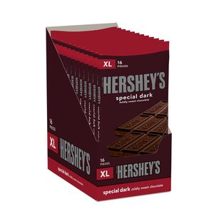 HERSHEY'S SPECIAL DARK Chocolate Negro Ligeramente Dulce XL, Barras de Chocolate, 4.25 oz (12 Unidades, 16 Piezas) - Product Image 2