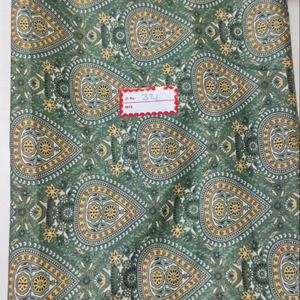 Tissu satiné doux et brillant imprimé de Giza, idéal pour les robes de soirée, les chemisiers et les créations de vêtements de créateurs - Product Image 1