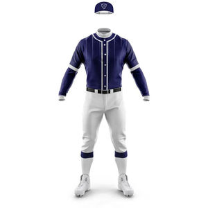 Ropa de béisbol y softbol 100% Kit de uniforme de béisbol de poliéster Ropa de softbol 100% Kit de uniforme de béisbol de poliéster - Product Image 3