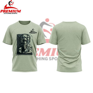 Haute qualité 100% coton grande taille T-shirt personnaliser imprimé Logo hommes plaine col rond T-shirt personnalisé T-shirt entièrement sur mesure - Product Image 3