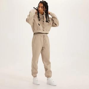 Sudadera con capucha y cremallera con diseño personalizado para mujer, chándales para correr, conjuntos de pantalones de chándal de dos piezas para mujer, conjunto de chándal para mujer - Product Image 4