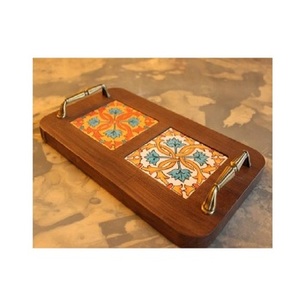 ถาดไม้อะคาเซียสำหรับเสิร์ฟและจัดเก็บอาหารถาดใส่โลโก้แบบกำหนดเองเหมาะสำหรับบ้านโรงแรมที่ให้บริการของตกแต่ง - Product Image 6