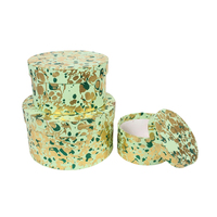 Dernière collection de belles boîtes d'emballage cadeau en carton Boîte en papier fait main de couleur bleue et dorée Boîtes cadeaux décoratives personnalisées
