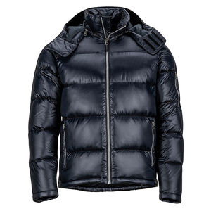 Vestes à bulles tendance pour hommes Doudoune en toile de couleur personnalisée avec col réversible à capuche et design classique - Product Image 1