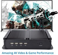 Ordenador de sobremesa Industrial sin ventilador, Mini PC potente Core i5 3317U 1037U Dual Core CPU 2xNICs 4xUSB 3,0 4xCOM RS232