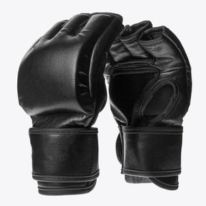 Guantes profesionales Mma para entrenamiento Guantes de boxeo de cuero PU fábrica OEM dedo corto Guantes de artes marciales con logotipo personalizado - Product Image 1