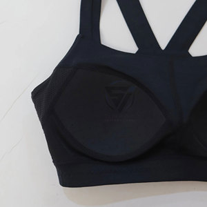 Custom Logo Sportwear High <b>Support</b> Crisscross Straps Seamless Beautiful <b>Back</b> Gym Fitness Bras Crew Neck Backless Yoga Bra - Product Image 5