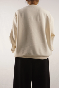 เสื้อครอปสำหรับผู้หญิงพิมพ์ลายปักโลโก้ฤดูหนาวเสื้อออกกำลังกายแบบสวมหัวเสื้อคอกลมเสื้อ100% ผ้าฟลีซผ้าฝ้าย - Product Image 6