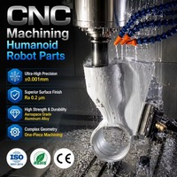 Service de fraisage CNC 5 axes de haute précision personnalisé ±0,001 mm pour pièces de robot humanoïde en aluminium 7075/acier inoxydable