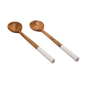 Appareil alimentaire décoratif de table couverts en bois ensemble de couverts fabriqués à la main pour la maison ustensiles de cuisine utiliser ensemble de couverts - Product Image 2